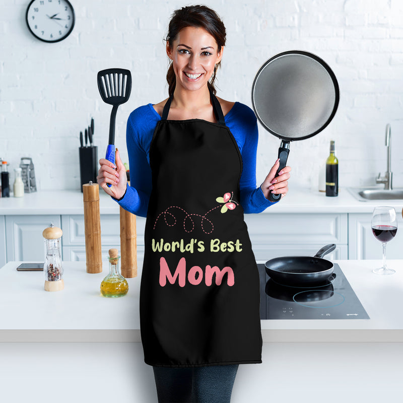  TEEAMORE World's Greatest Mom Kitchen Apron Best Mom