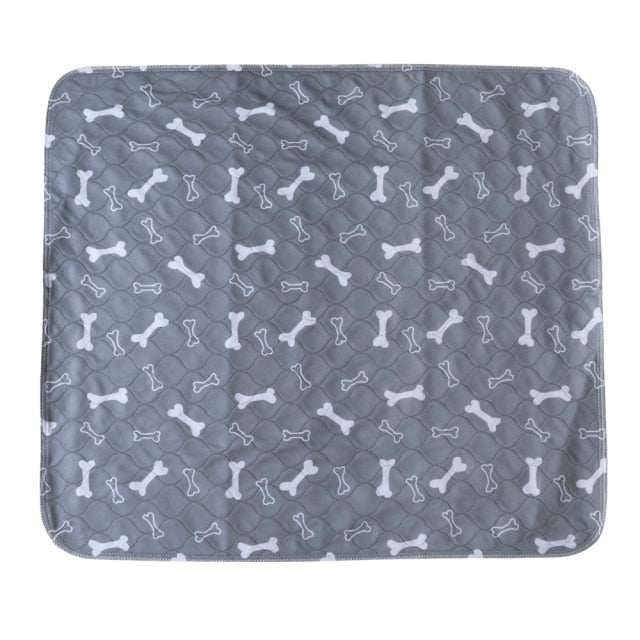 Washable And Reusable Pee Pads For Dogs, Bone Pattern Waterproof